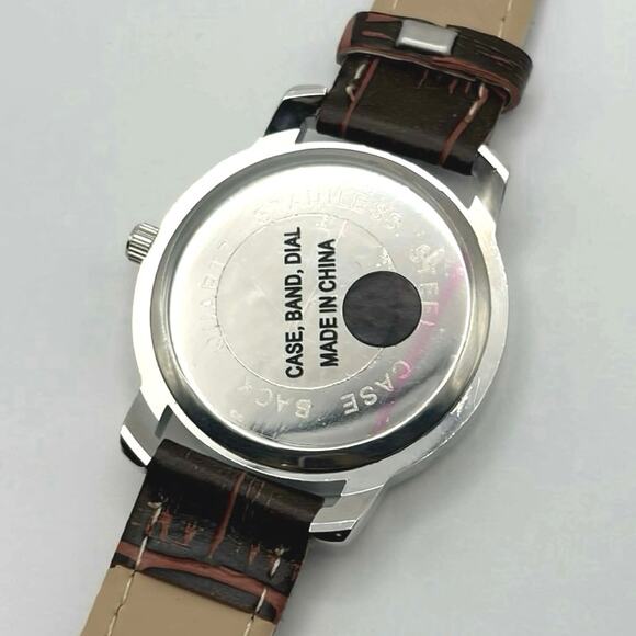 Silver & Brown Classic Watch - Picture 4 of 4